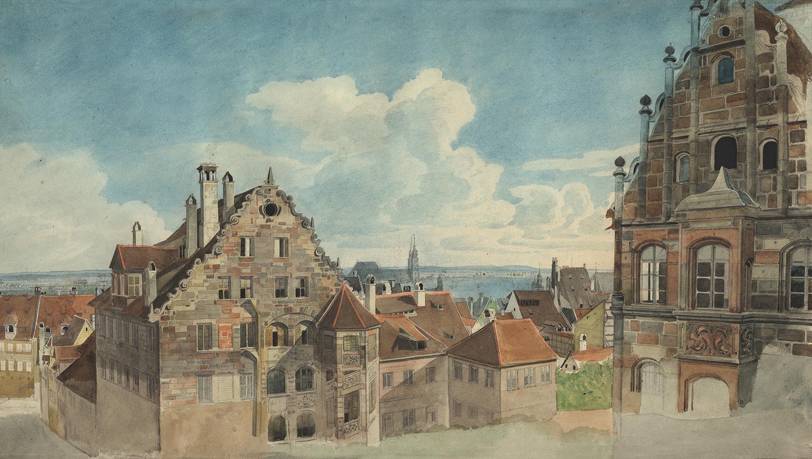 Johann Adam Klein: Blick vom Paniersplatz auf die Stadt.